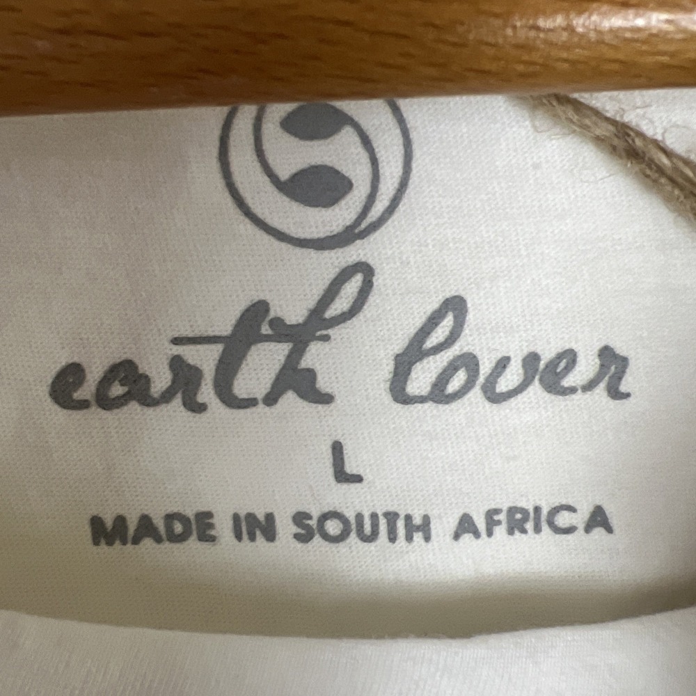 NWT Earth Lover Women's White Zebra T-Shirt Size Large Tee Beaded Short Sleeve - Picture 7 of 15